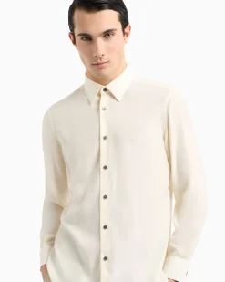 Sale Camicia in Misto Lyocell e Viscosa / Uomo Camicie
