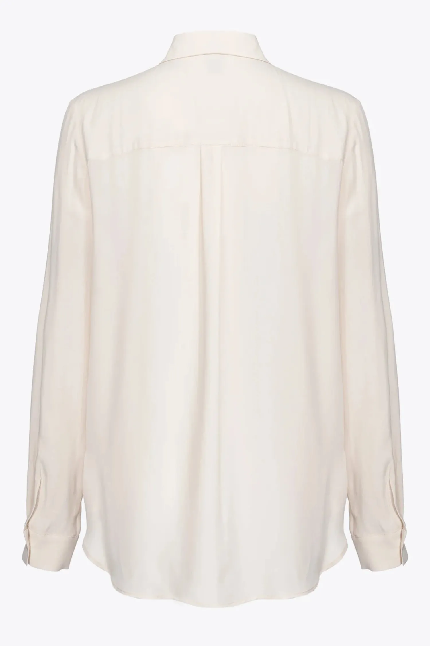 Outlet Camicia in Misto Seta con Taschini / Panna Donna Camicie
