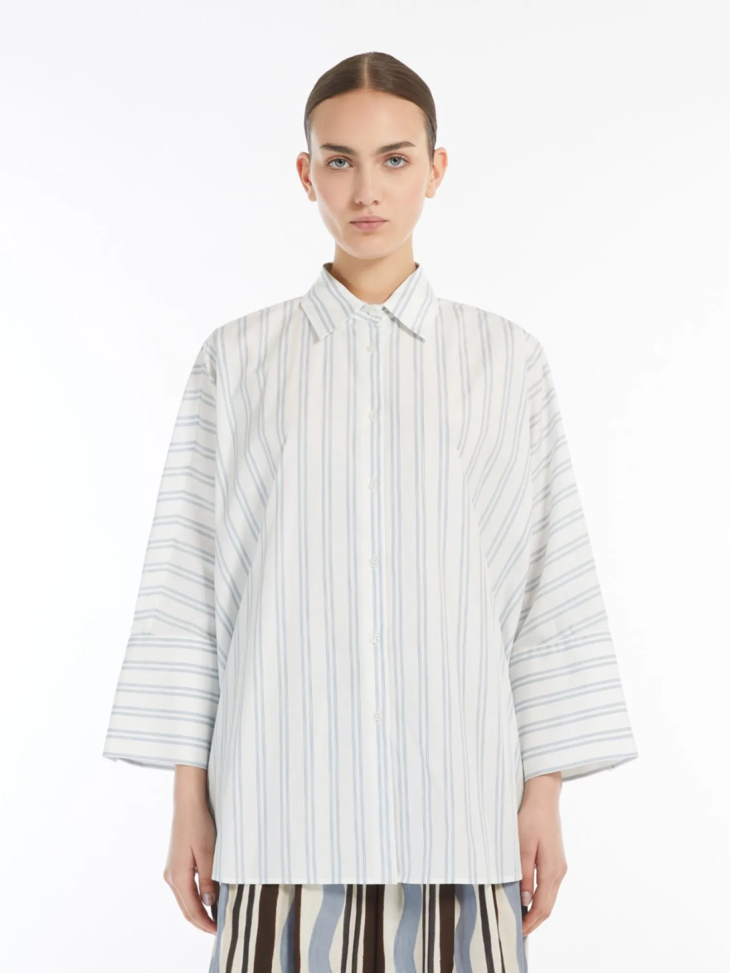 Outlet Camicia in Popeline di Cotone / Donna Camicie