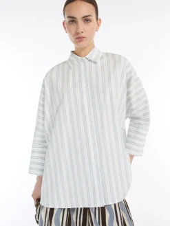 Outlet Camicia in Popeline di Cotone / Donna Camicie