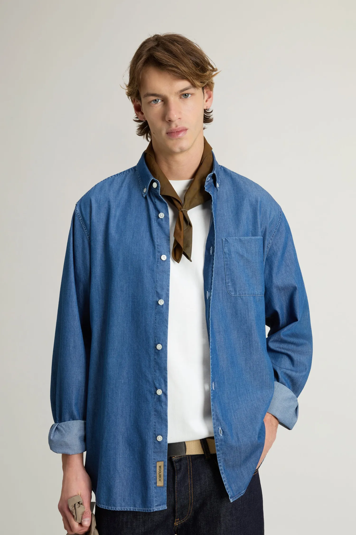 Online Camicia in Puro Cotone / Uomo Camicie