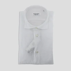 Clearance Camicia in Puro Lino / Bianco Uomo Camicie