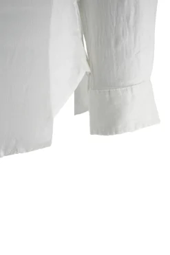 Clearance Camicia in Puro Lino con Colletto alla Coreana / Uomo Camicie