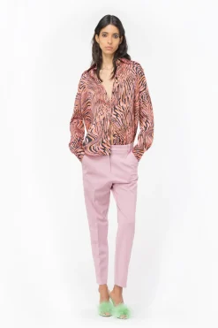 Outlet Camicia in Raso con Stampa / Donna Camicie