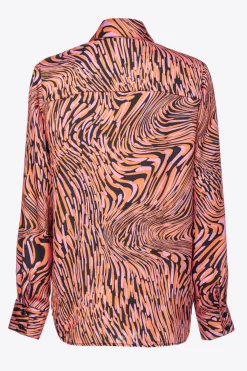 Outlet Camicia in Raso con Stampa / Donna Camicie