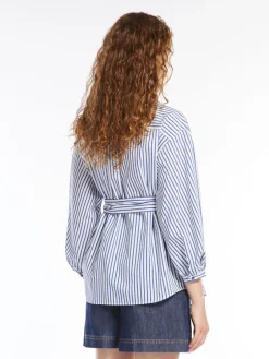 Sale Camicia in Tela di Cotone e Seta / Donna Camicie