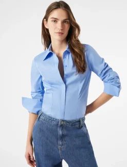 Sale Camicia Slim in Popeline / Donna Camicie