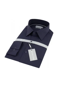 Sale Camicia Stretch Slim Fit in Tessuto Tecnico / Uomo Camicie