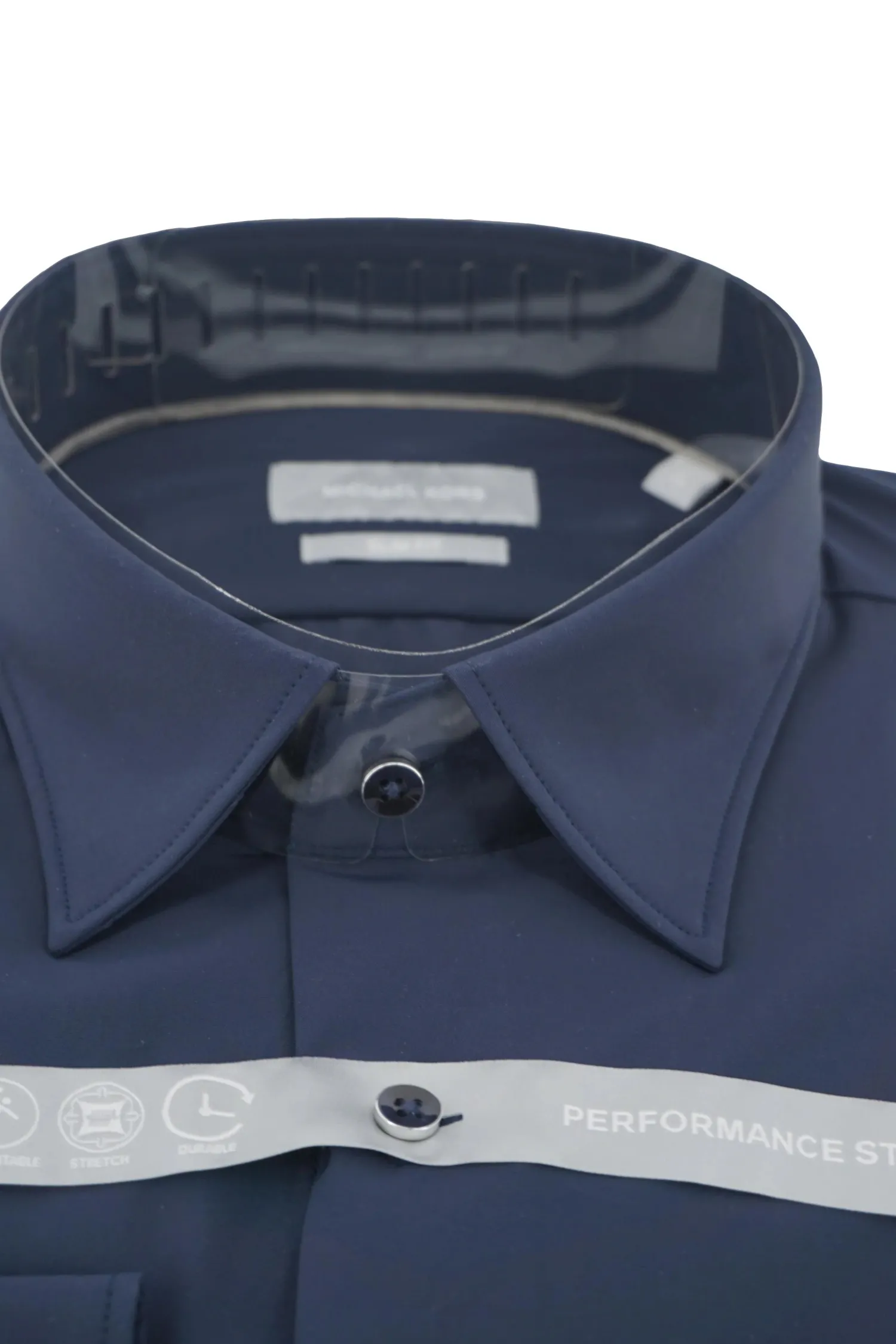 Discount Camicia Stretch Slim Fit in Tessuto Tecnico / Uomo Camicie