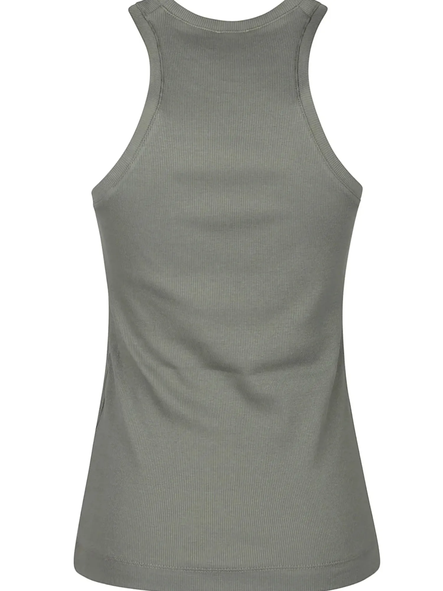 Discount Canotta in Maglia a Costine con Logo / Donna Top
