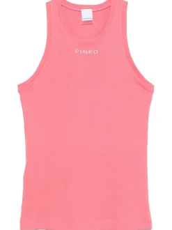Discount Canotta in Maglia a Costine con Logo / Donna Top