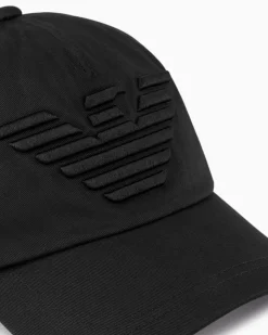 New Cappello con Maxi Aquila Ricamata / Uomo Cappelli