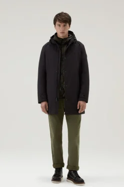 Clearance Cappotto 3 in 1 in Nylon Elasticizzato / Uomo Giubbotti