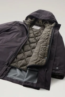 Clearance Cappotto 3 in 1 in Nylon Elasticizzato / Uomo Giubbotti
