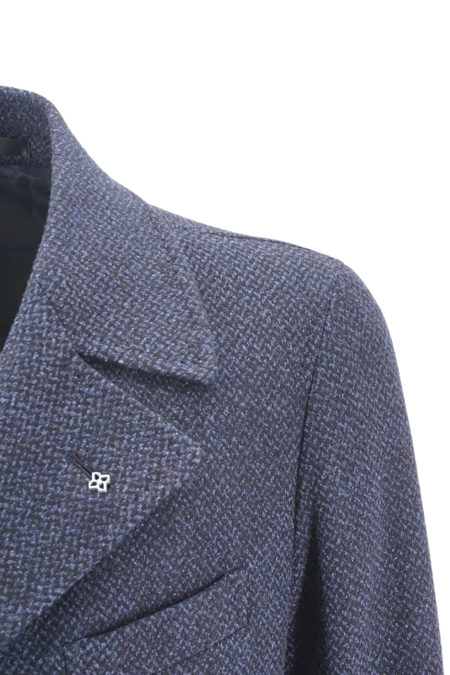 New Cappotto a Doppio Petto con Fantasia / Uomo Cappotti