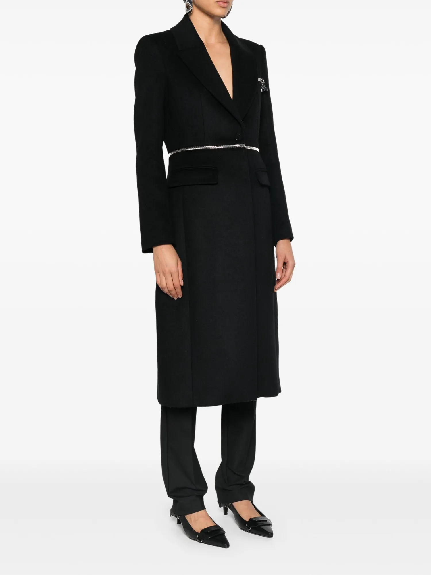 Hot Cappotto con Zip in Vita / Donna Cappotti