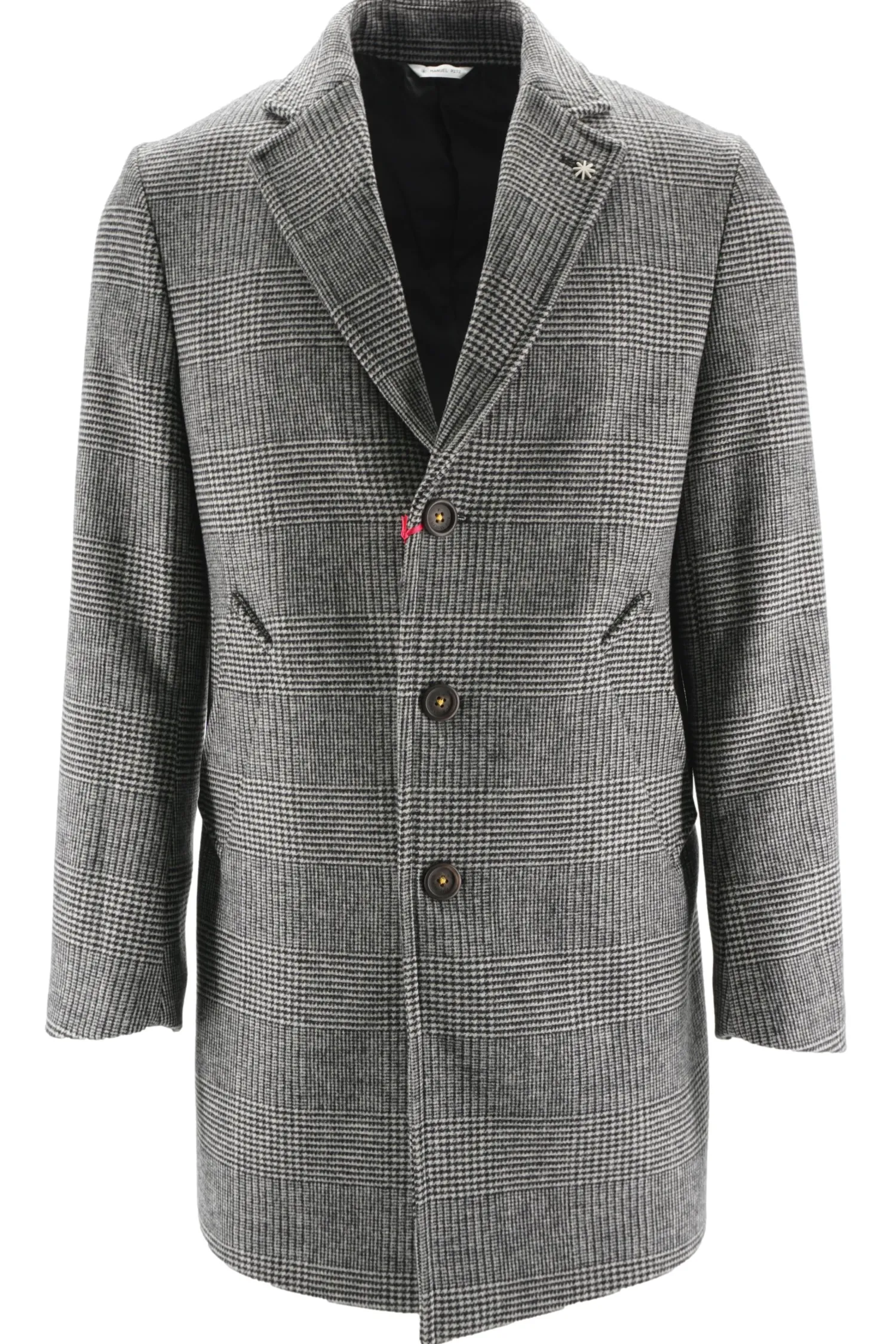 Sale Cappotto in Lana con Fantasia / Uomo Cappotti