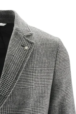 Sale Cappotto in Lana con Fantasia / Uomo Cappotti