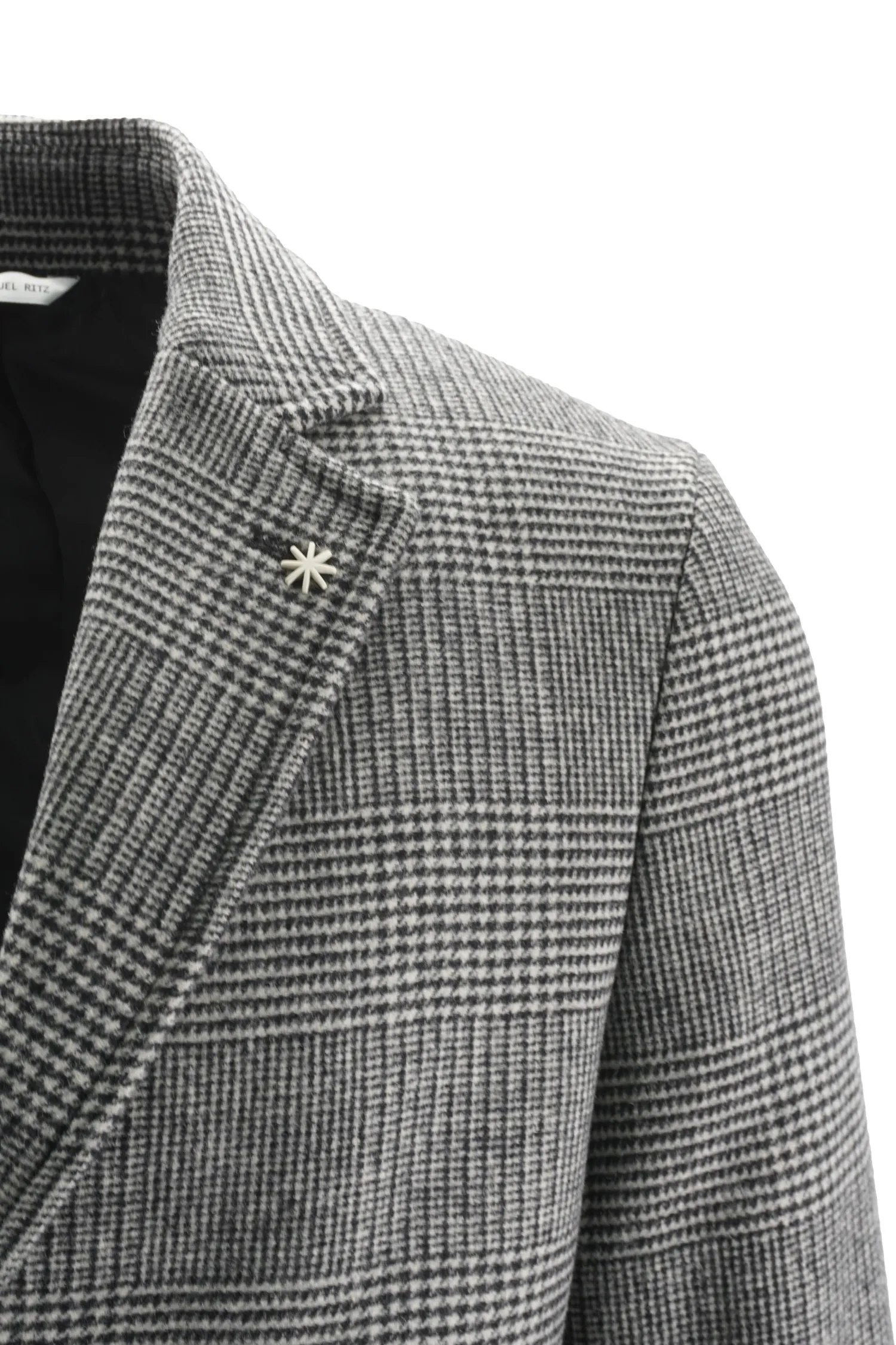 Sale Cappotto in Lana con Fantasia / Uomo Cappotti