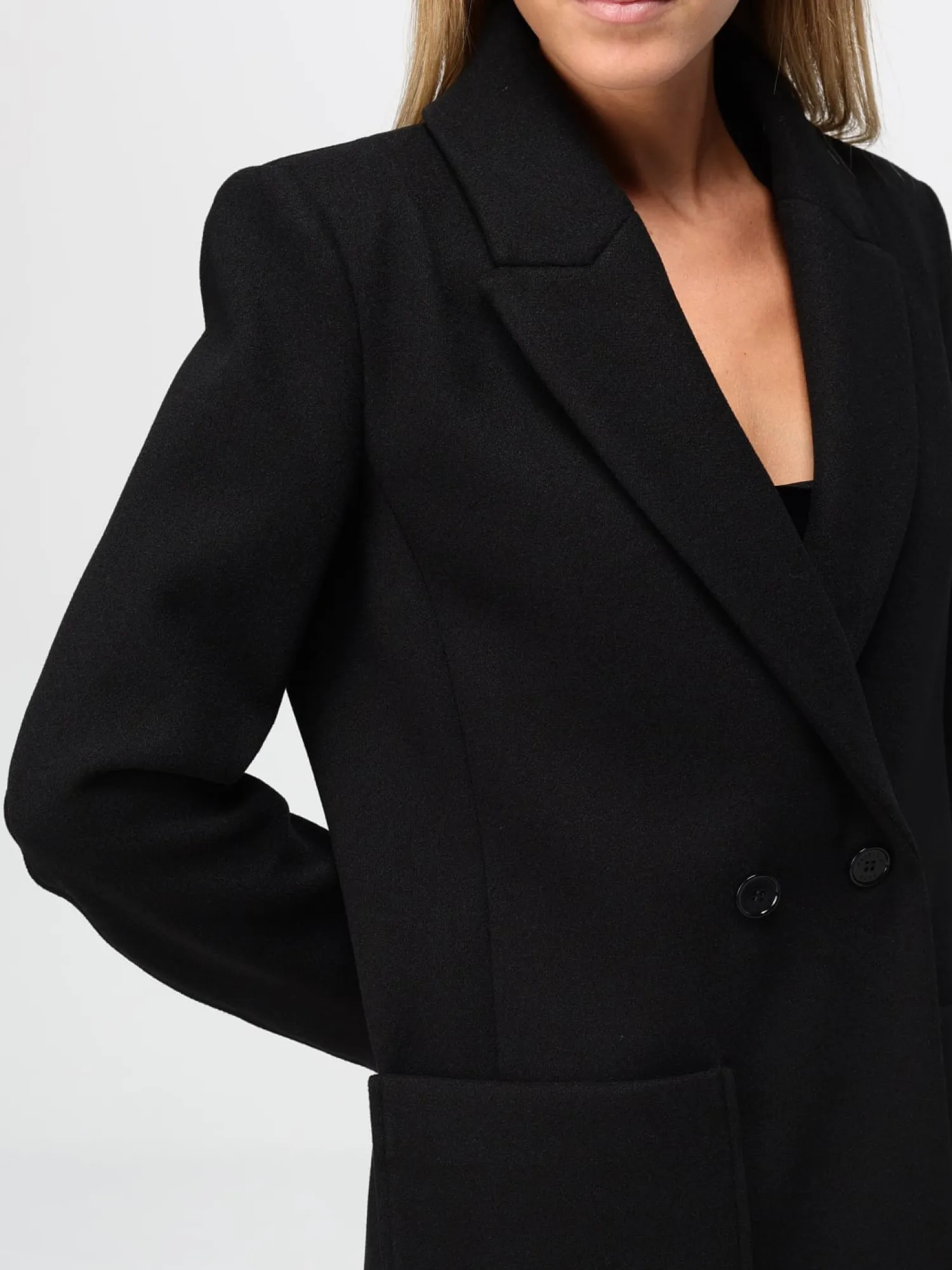 New Cappotto in Lana con Tasconi / Donna Cappotti