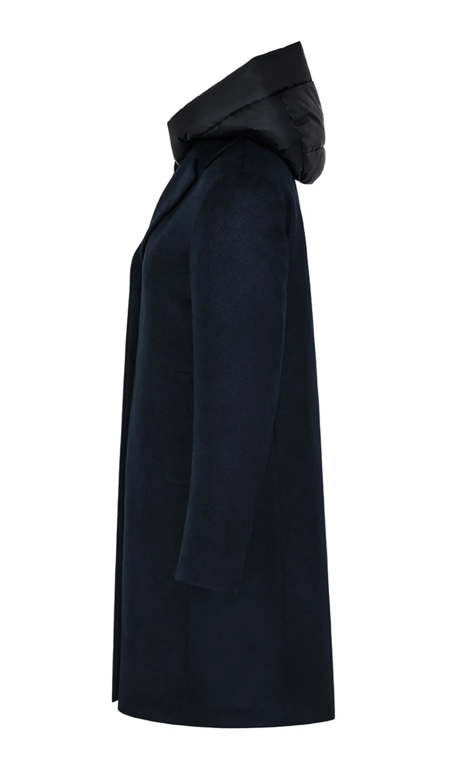 Outlet Cappotto Monopetto in Lana Tecnica / Donna Cappotti
