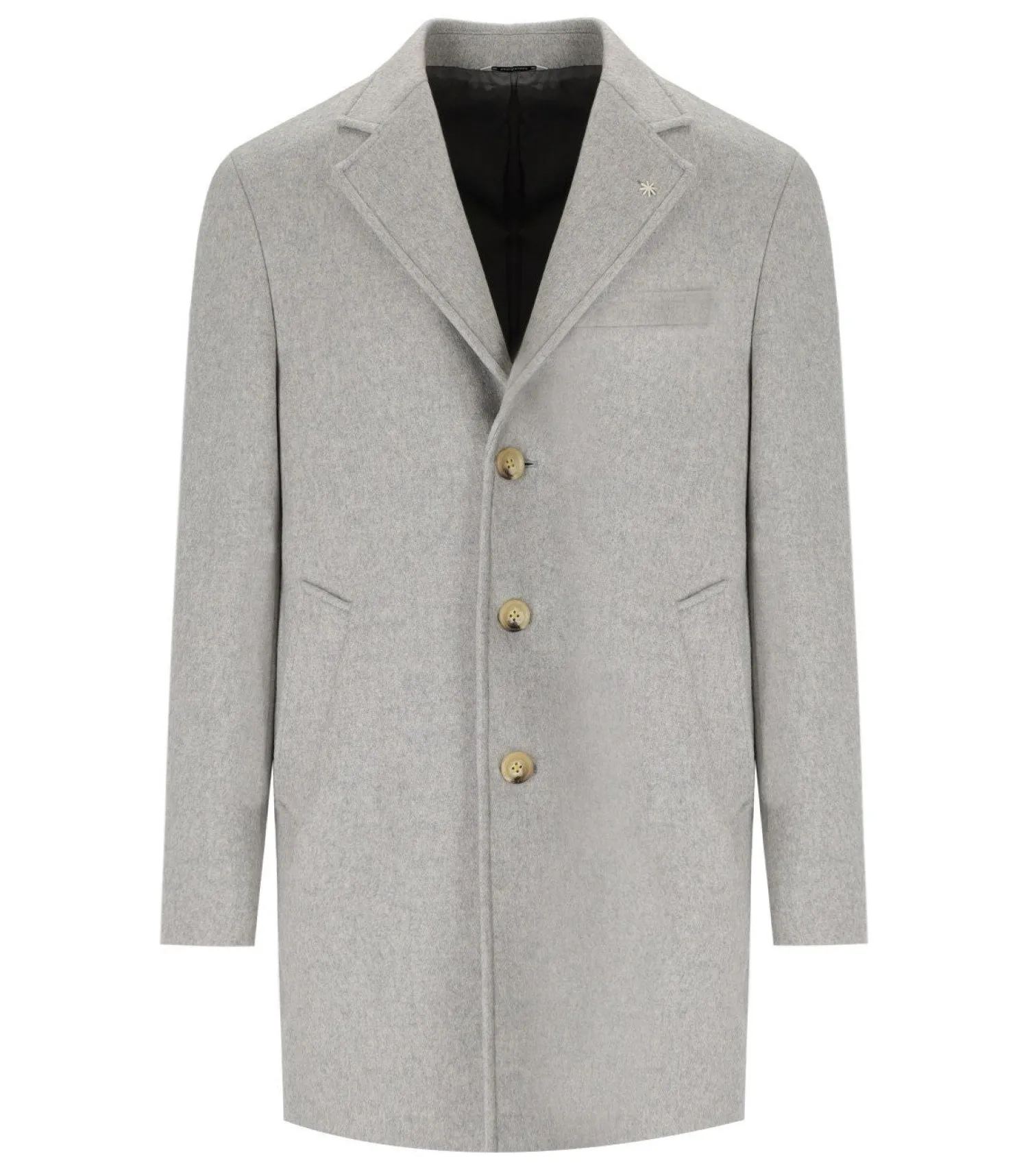 Outlet Cappotto Monopetto in Misto Lana / Uomo Cappotti