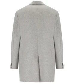 Outlet Cappotto Monopetto in Misto Lana / Uomo Cappotti