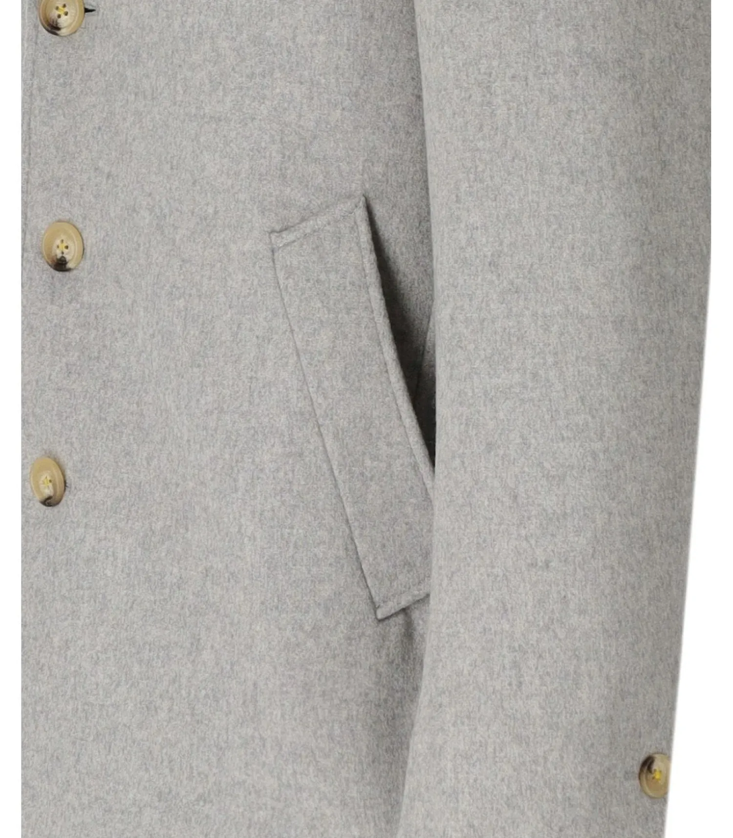 Outlet Cappotto Monopetto in Misto Lana / Uomo Cappotti