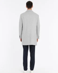 Outlet Cappotto Monopetto in Misto Lana / Uomo Cappotti
