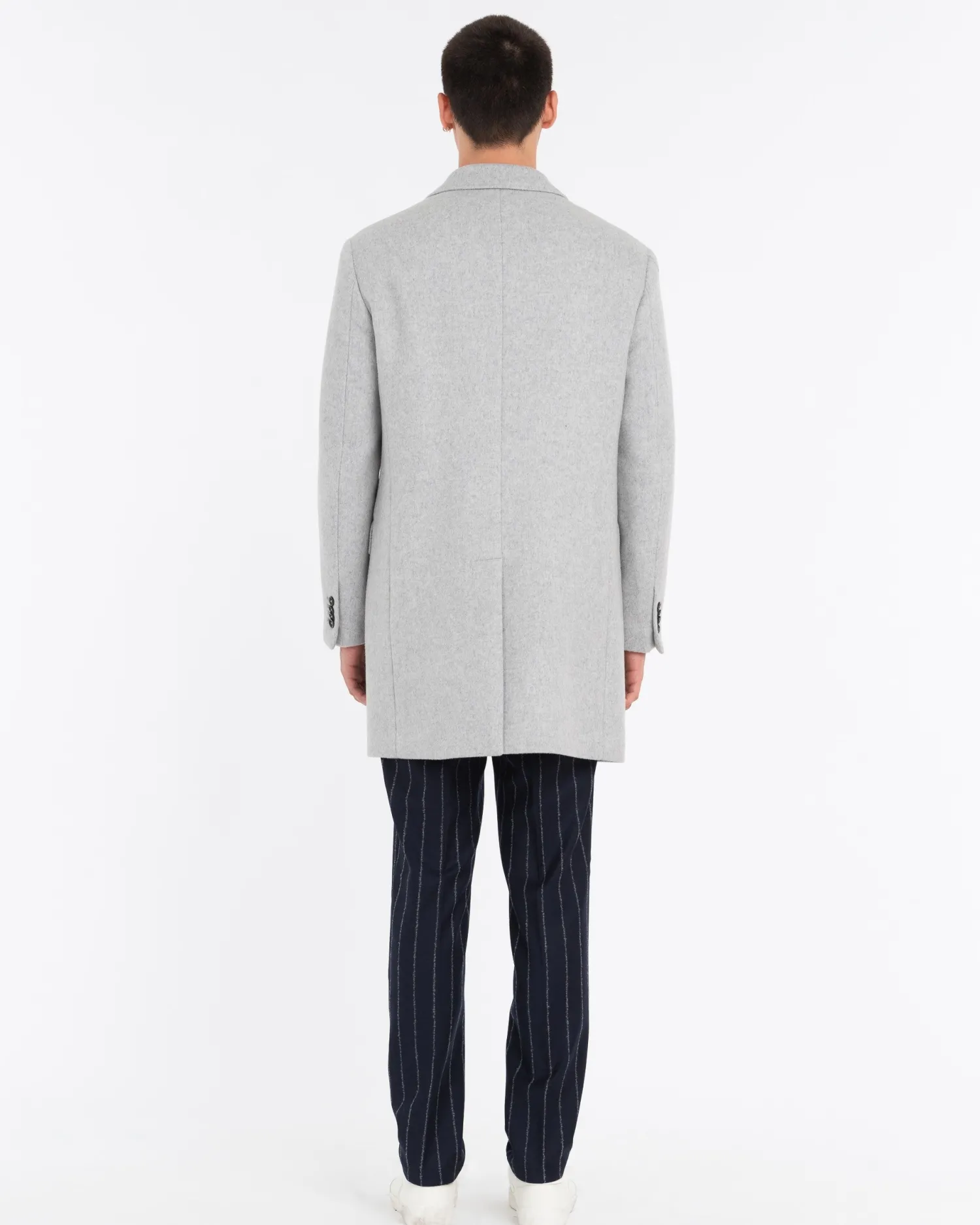 Outlet Cappotto Monopetto in Misto Lana / Uomo Cappotti