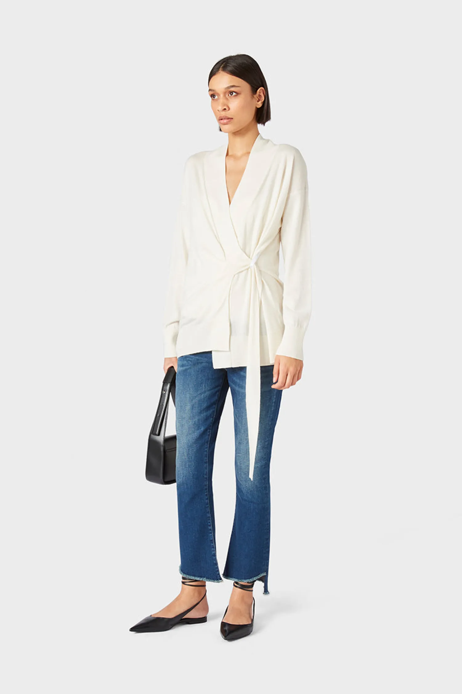 Discount Cardigan con Chiusura Laterale / Donna Maglieria