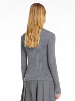 Cardigan in Lana a Coste / Donna Maglieria