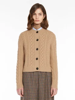 Sale Cardigan in Lana a Trecce / Donna Maglieria