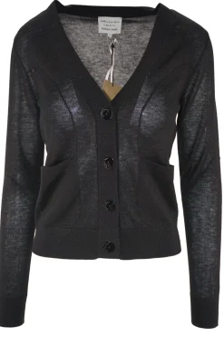 Hot Cardigan in Lurex / Nero Donna Maglieria