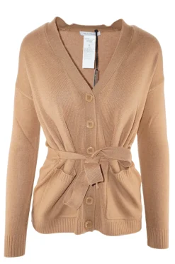 Best Cardigan in Misto Lana con Fantasia / Bianco Donna Maglieria