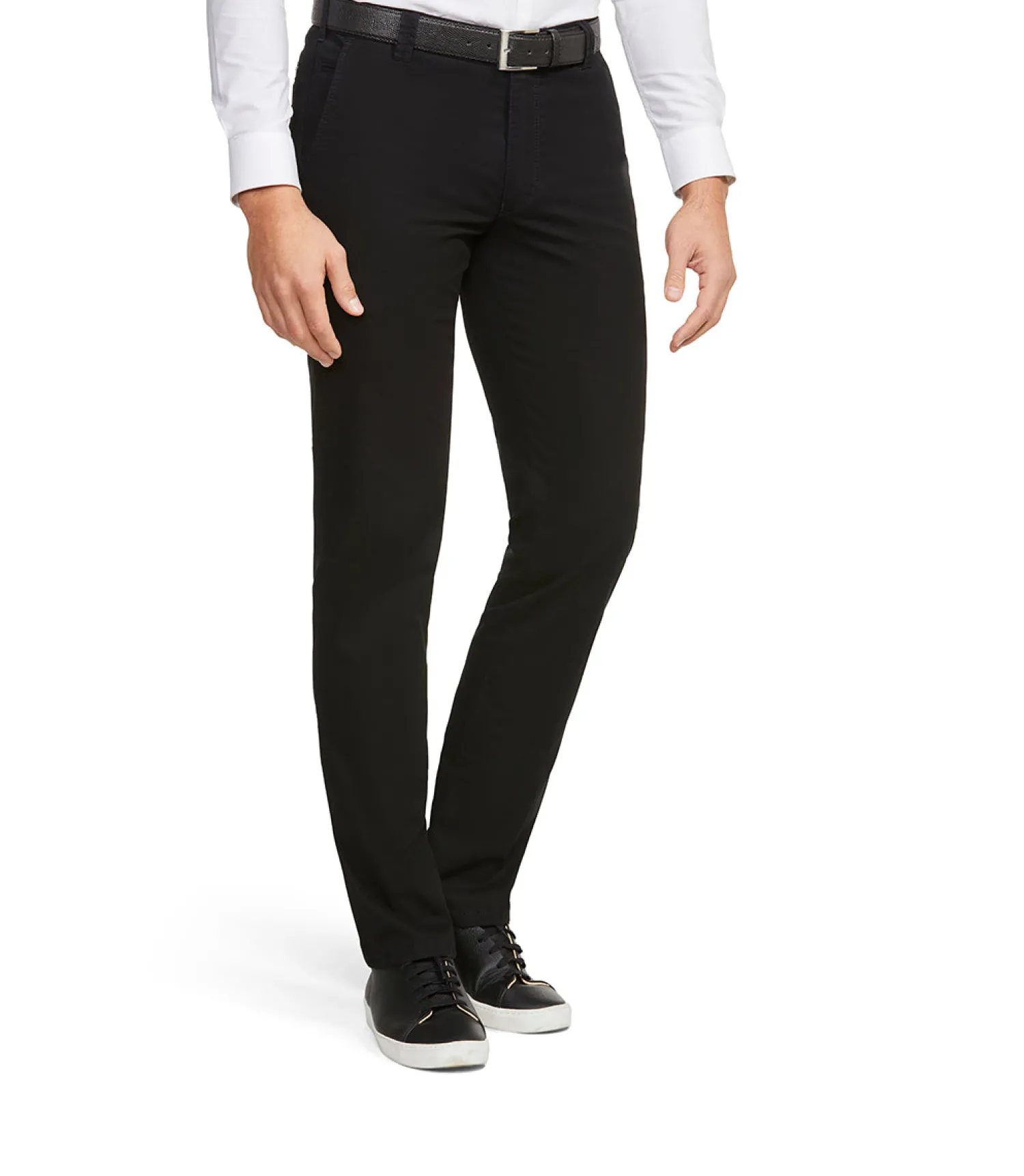 New Chino di Cotone / Nero Uomo Pantaloni