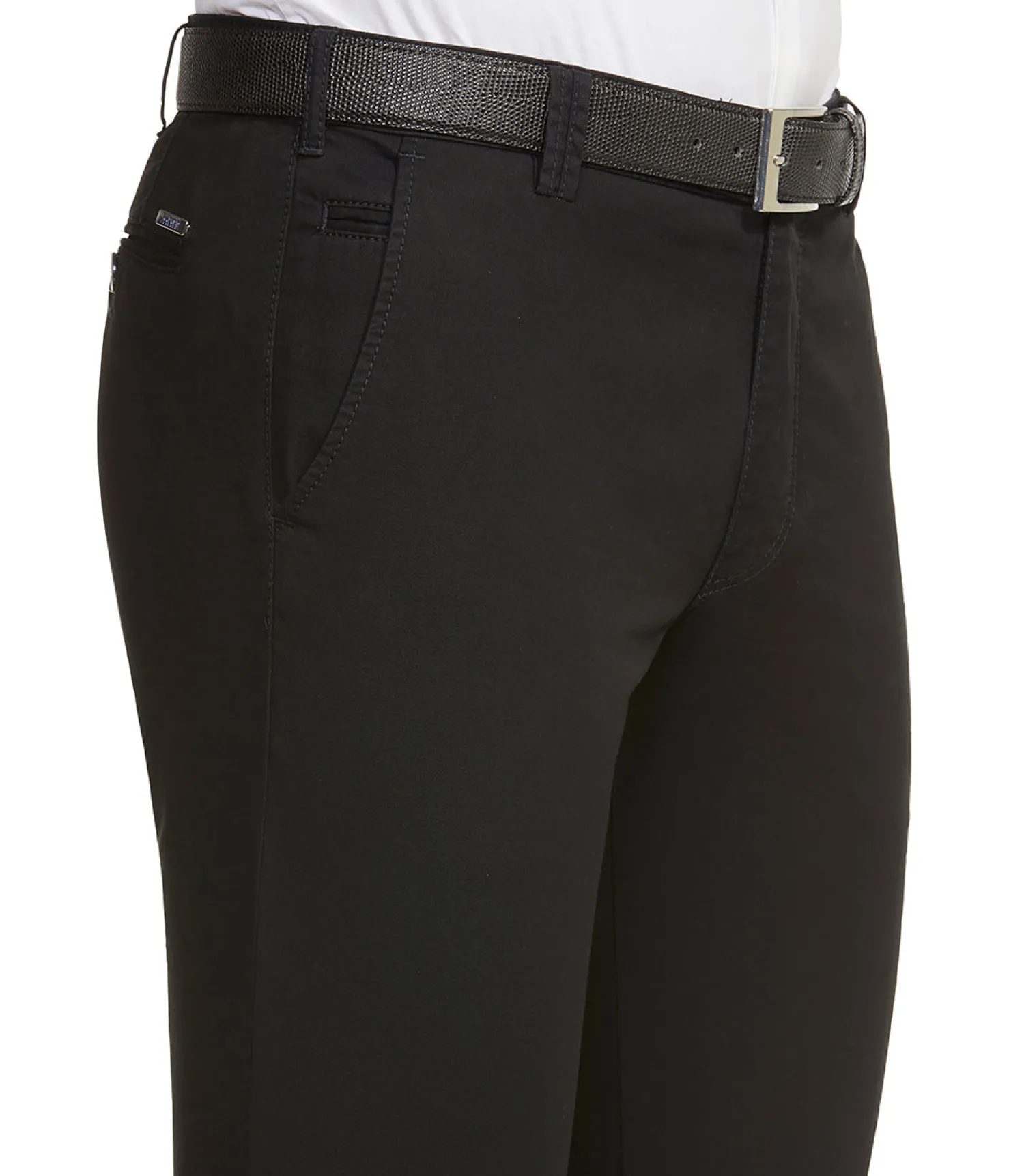 New Chino di Cotone / Nero Uomo Pantaloni