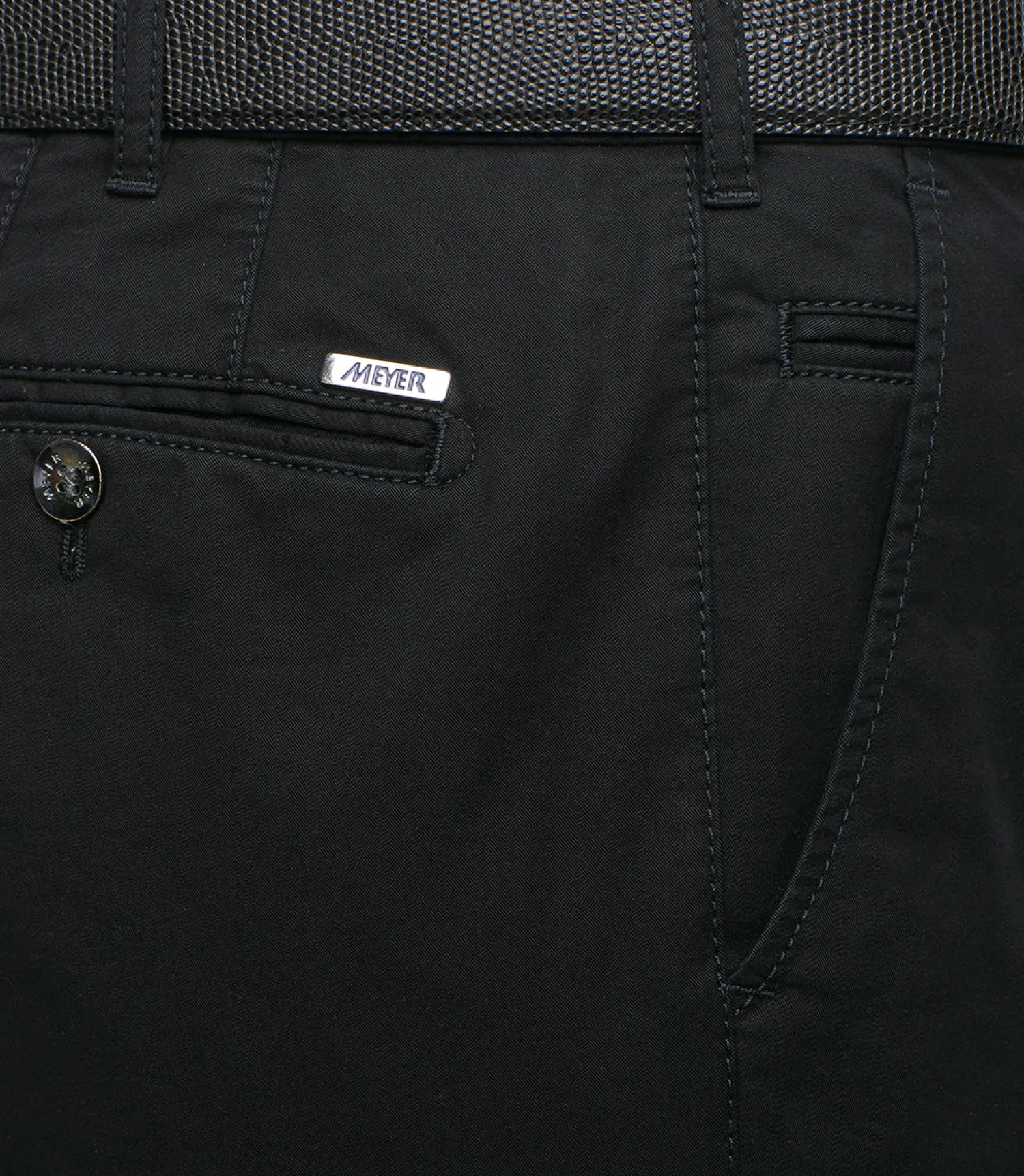 New Chino di Cotone / Nero Uomo Pantaloni
