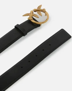 Sale Cintura Alta Love Birds in Pelle 4 cm / Donna Cinture