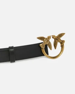 Outlet Cintura Love Birds in Pelle 3 cm / Donna Cinture