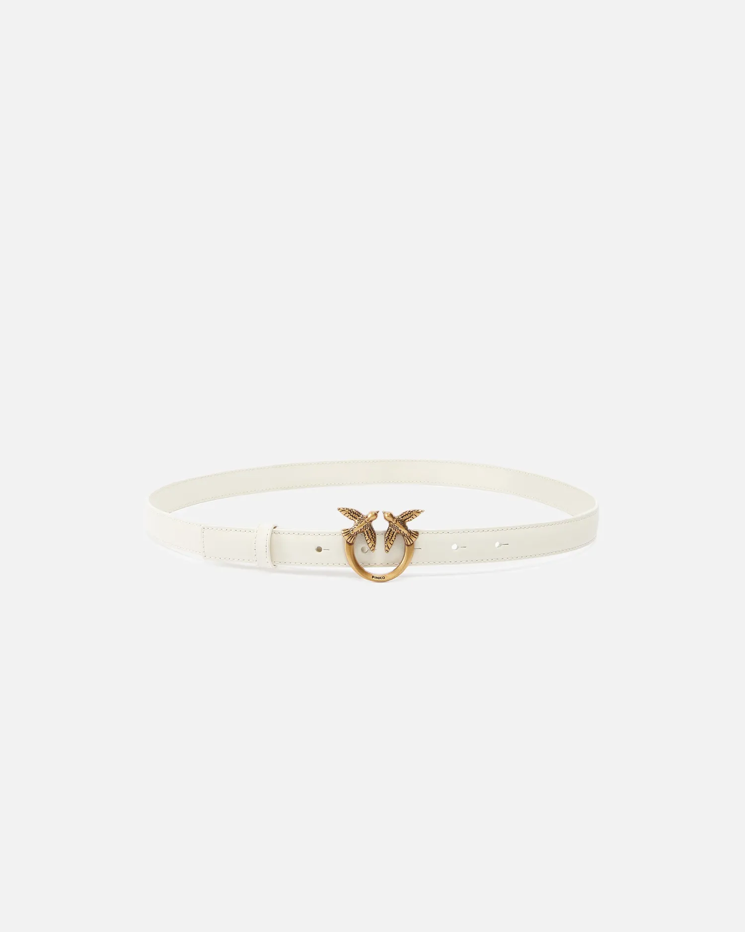 Online Cintura Sottile Love Birds in Pelle 2 cm / Donna Cinture