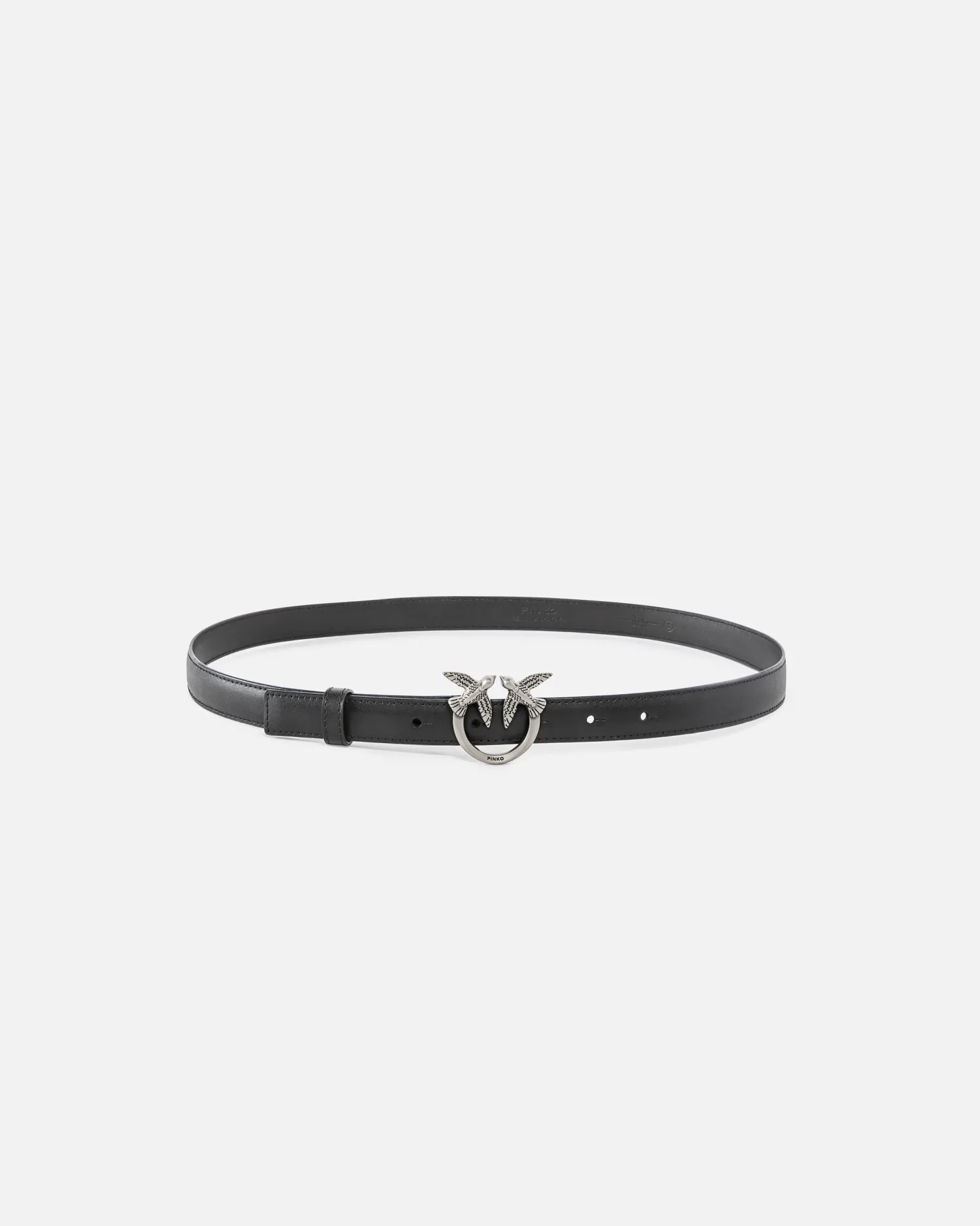 Discount Cintura Sottile Love Birds in Pelle 2 cm / Donna Cinture