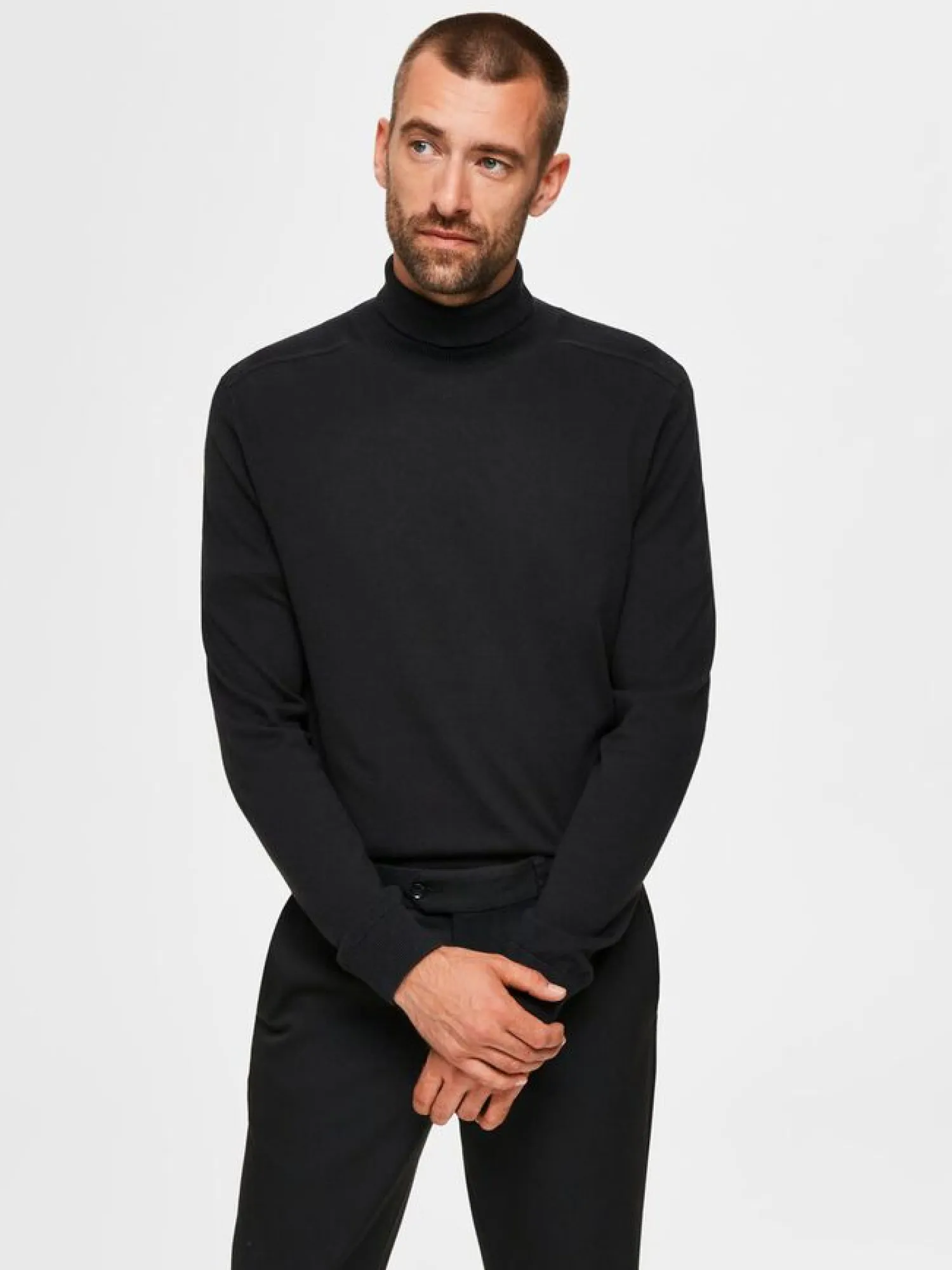 Sale Collo Alto in Cotone / Uomo Maglieria