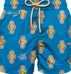 Clearance Costume da Bagno in Tessuto Leggero con Stampa / Uomo Costumi Da Bagno