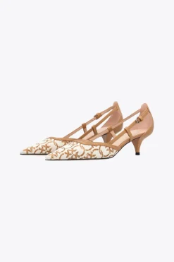 Clearance Decollete in Tessuto Jacquard / Donna Scarpe Con Tacco