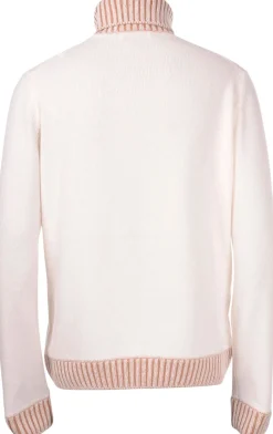 Online Dolcevita in Lana Bicolor / Bianco Uomo Maglieria