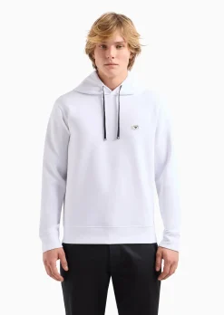 Hot Felpa con Cappuccio e Micro Patch Logo / Uomo Felpe