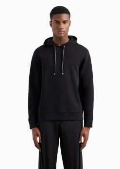Discount Felpa con Cappuccio e Micro Patch Logo / Uomo Felpe