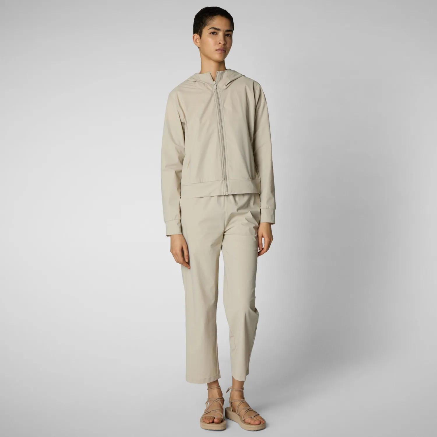Clearance Felpa con Cappuccio e Zip / Donna Maglieria