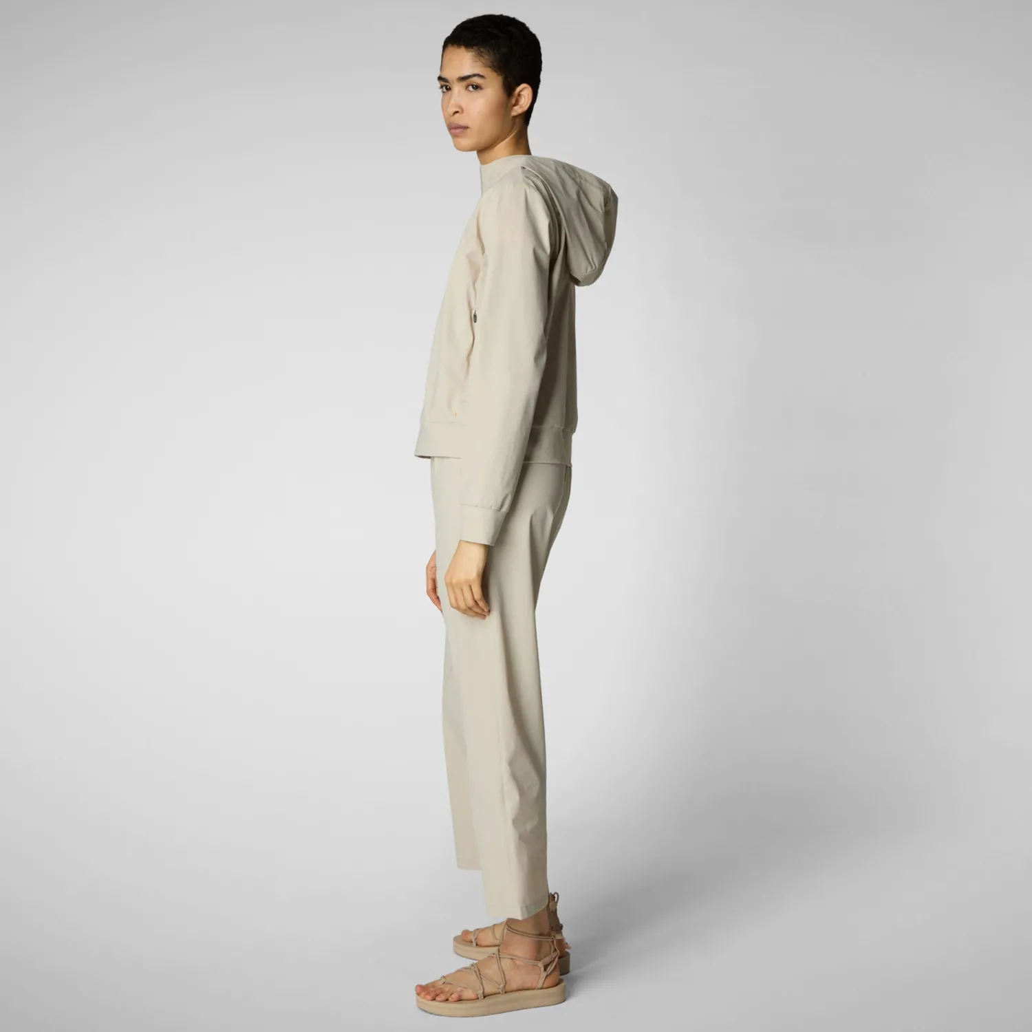 Clearance Felpa con Cappuccio e Zip / Donna Maglieria
